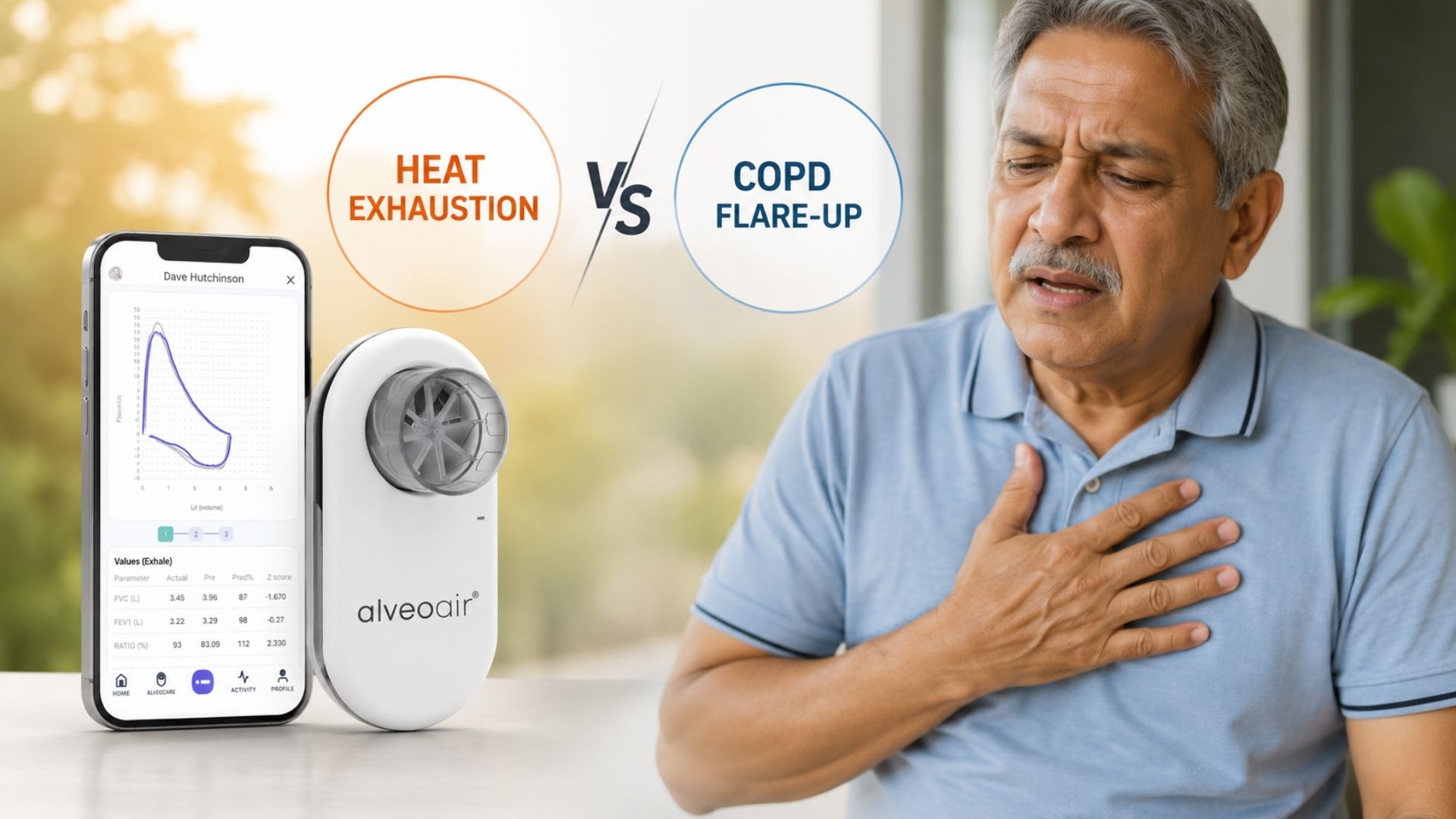 Heat Exhaustion or COPD Flare-Up: How To Tell The Difference With A Portable Digital Spirometer